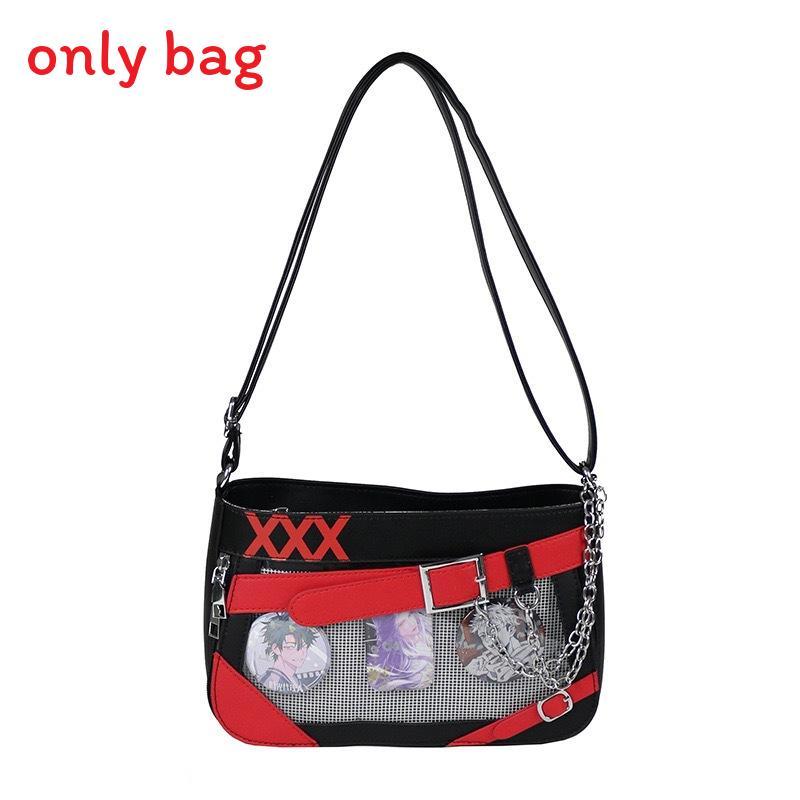 Simple Color Blocking And Chain Design Women Casual Shoulder Bag Itabag For Everyday Use Black Red
Simple Color Blocking And Chain Design Women Casual Shoulder Bag Itabag For Everyday Use Black Red