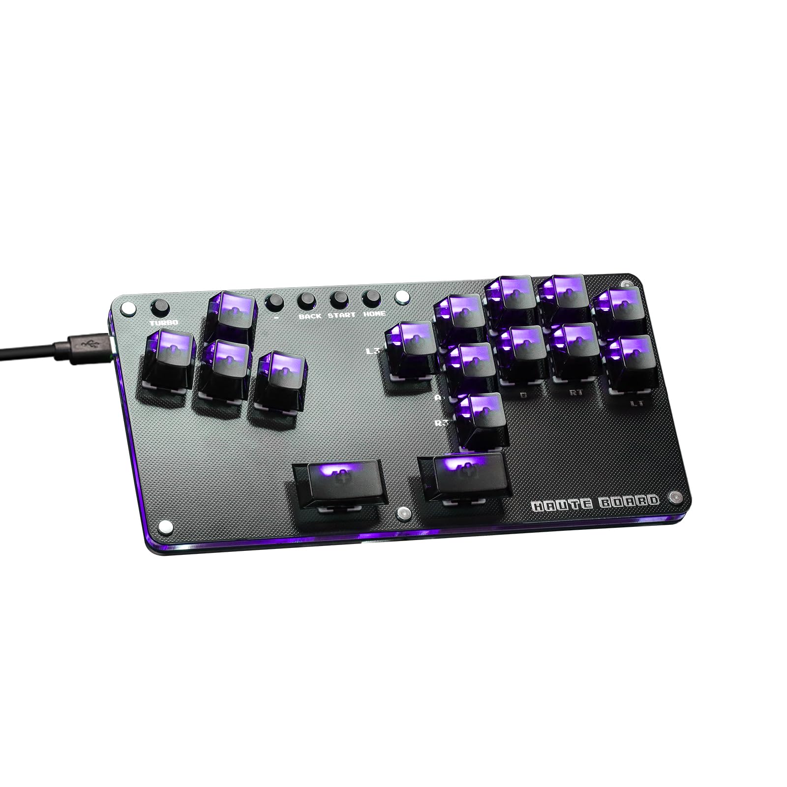 Haute42 Leverless for Compact 16 Mechanical Key Layout Custom RGB Switch with Turbo Button USB Controller PC/Switch/PS3/PS4 - - - Hot-Swappable -
Haute42 Leverless for Compact 16 Mechanical Key Layout Custom RGB Switch with Turbo Button USB Controller PC/Switch/PS3/PS4 - - - Hot-Swappable -