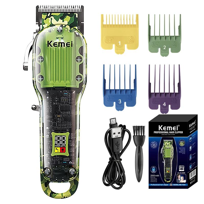 Kemei KM-1926 Профессиональный электрический триммер с зарядкой через USB, ЖК-дисплей, перезаряжаемая машинка для стрижки волос, перезаряжаемая машина для стрижки волос
Kemei KM-1926 Профессиональный электрический триммер с зарядкой через USB, ЖК-дисплей, перезаряжаемая машинка для стрижки волос, перезаряжаемая машина для стрижки волос
