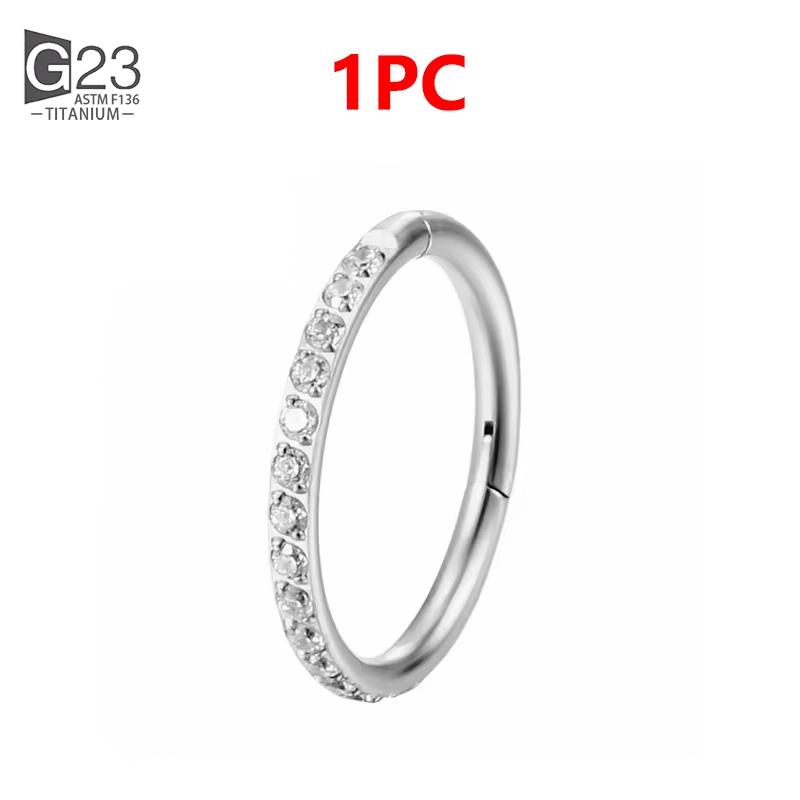 1/10Pcs G23 Titanium 14G/16G/18G Nose Rings Hinged Segment Ear Cartilage Tragus Earrings Hoops Septum Clicker Piercing Jewelry 16G 1.2x6mm
1/10Pcs G23 Titanium 14G/16G/18G Nose Rings Hinged Segment Ear Cartilage Tragus Earrings Hoops Septum Clicker Piercing Jewelry 16G 1.2x6mm