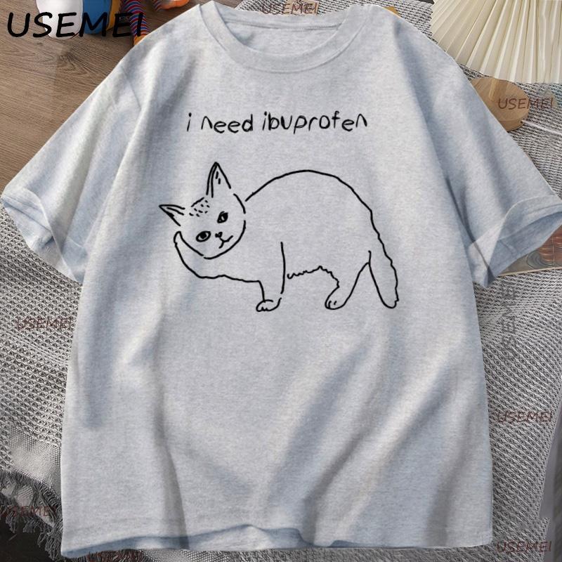 I Need Ibuprofen Cat T-Shirt Funny Cute Cat Tee Shirt Mental Health T Shirt Men Cat Lover Tshirt Loose Clothing Streetwear S
I Need Ibuprofen Cat T-Shirt Funny Cute Cat Tee Shirt Mental Health T Shirt Men Cat Lover Tshirt Loose Clothing Streetwear S