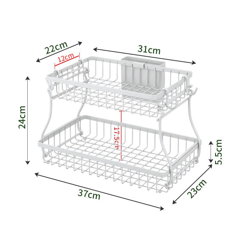 Hot-selling multi-layer removable wrought iron fruit basket, snack storage basket, small basket, kitchen storage vegetable basket
Hot-selling multi-layer removable wrought iron fruit basket, snack storage basket, small basket, kitchen storage vegetable basket