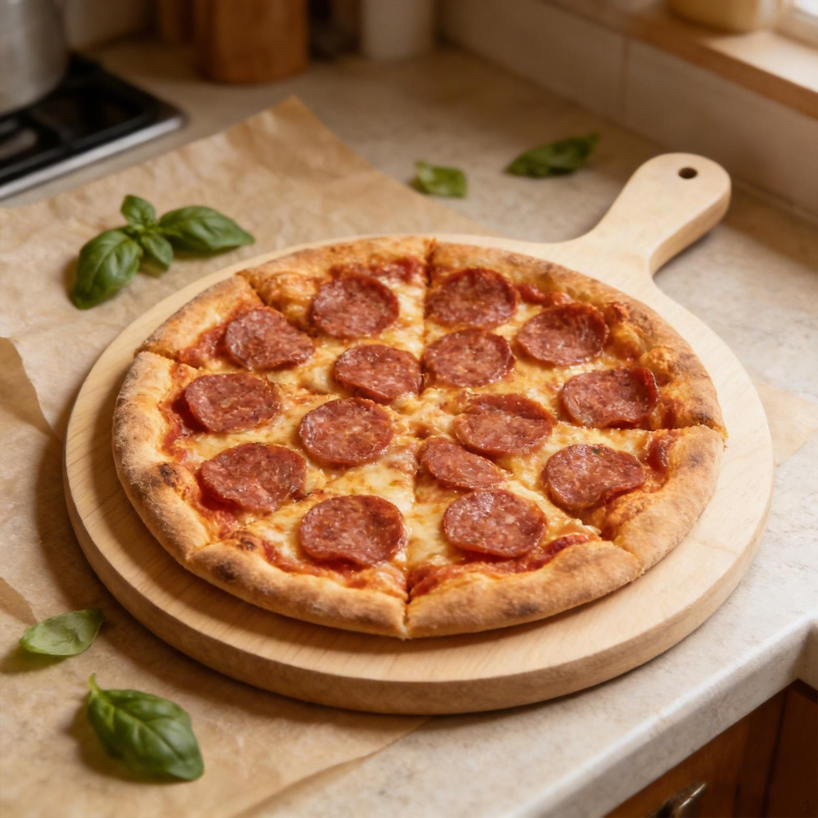 Wooden Pizza Peel Cutting Board Serving Plate Prep for Camping Bread Round 42x32x0.7cm
Wooden Pizza Peel Cutting Board Serving Plate Prep for Camping Bread Round 42x32x0.7cm