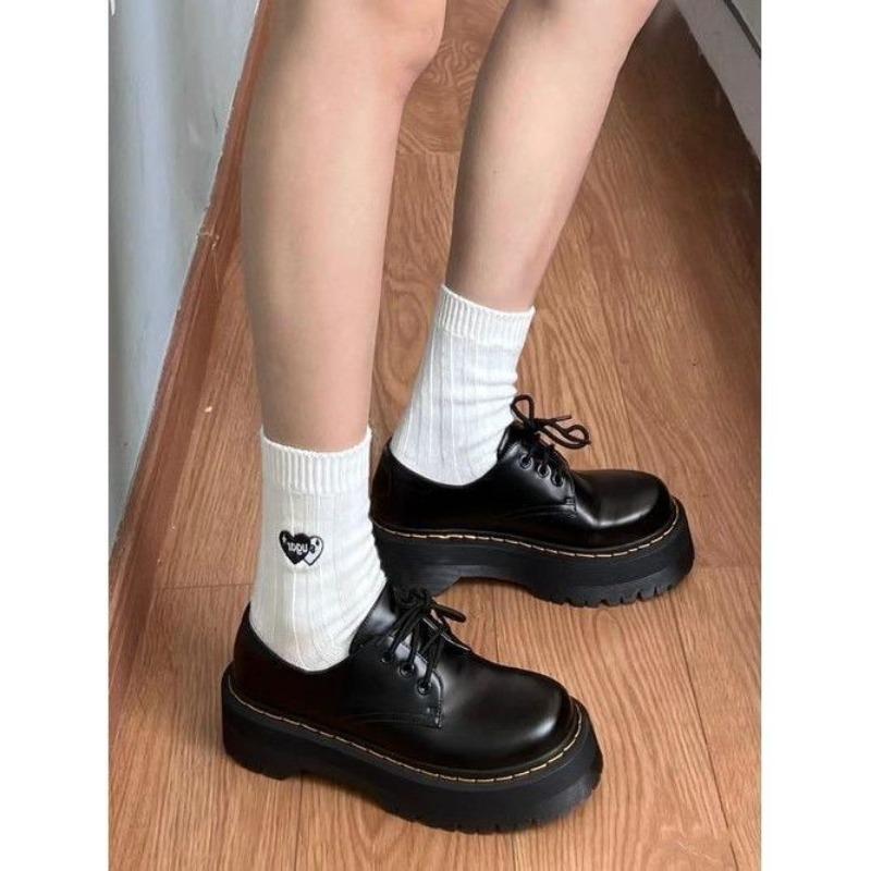New Retro Thick-soled Height-increasing Leather Shoes with Lace-up for Women 40
New Retro Thick-soled Height-increasing Leather Shoes with Lace-up for Women 40