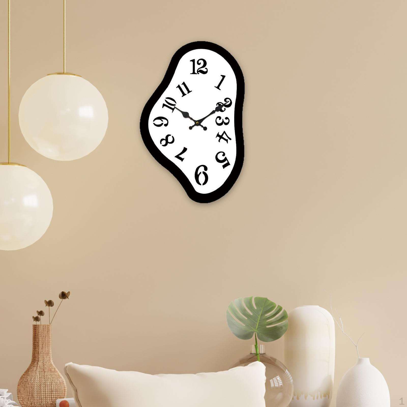 Melting Wall Clock Watch Bedroom Kitchen Decorative Gift Hanging Quiet for Party Farmhouse 25cmx16.2cm
Melting Wall Clock Watch Bedroom Kitchen Decorative Gift Hanging Quiet for Party Farmhouse 25cmx16.2cm