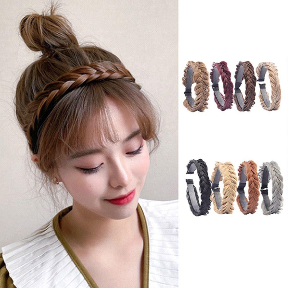 Non-slip Hairband Wig Twist Braid Hair Hoop Heat Resistant Wig Fishbone Style Braided Headband 4
Non-slip Hairband Wig Twist Braid Hair Hoop Heat Resistant Wig Fishbone Style Braided Headband 4