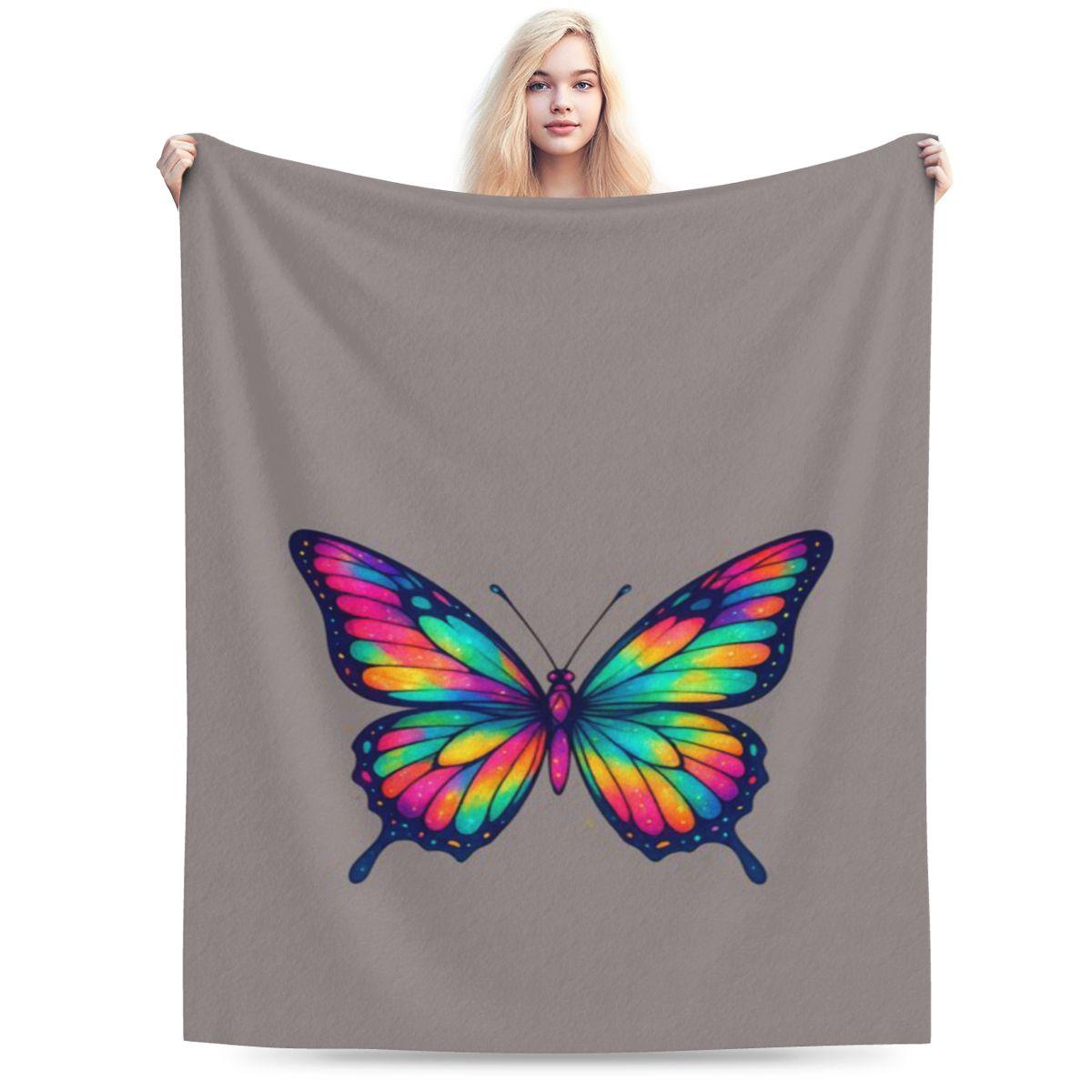 Vibrant Cosmic Butterfly Rainbow Wings Art Personalized Comfortable Gift An UltraSoft Micro Fleece Blanket 75x100cm 30x40in
Vibrant Cosmic Butterfly Rainbow Wings Art Personalized Comfortable Gift An UltraSoft Micro Fleece Blanket 75x100cm 30x40in