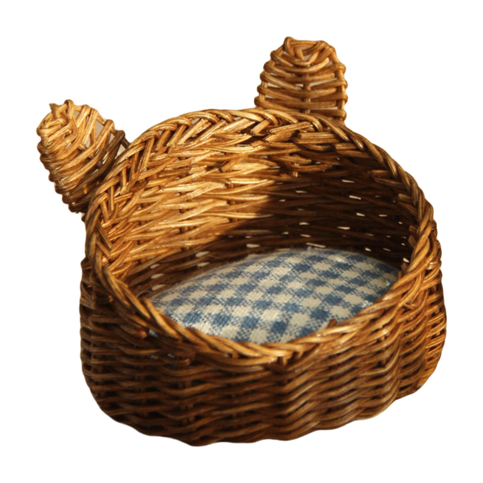Miniature Dollhouses Woven Pet Bed Basket 1/12 Scale for Dollhouses Playset Dog Bed Punnet Rattan Punnet 1
Miniature Dollhouses Woven Pet Bed Basket 1/12 Scale for Dollhouses Playset Dog Bed Punnet Rattan Punnet 1