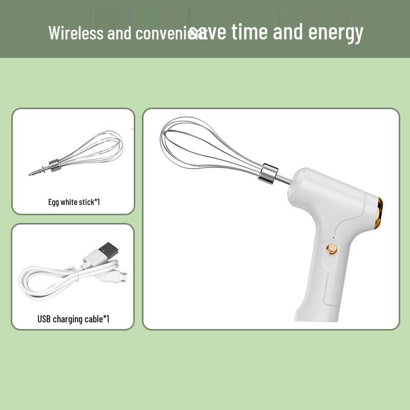 Перезаряжаемый ручной мини-электрический венчик для взбивания яиц для выпечки
Перезаряжаемый ручной мини-электрический венчик для взбивания яиц для выпечки