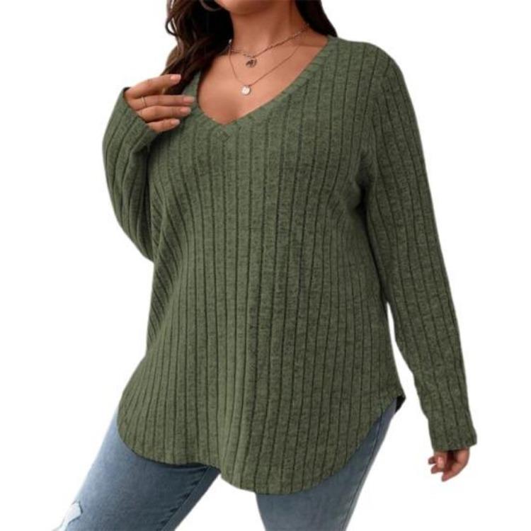 Warm Soft Knitted Blouse Women Long Sleeve V Neck Loose Pullover Casual Top Irregular Hem Plus Size Fall Winter 5XL
Warm Soft Knitted Blouse Women Long Sleeve V Neck Loose Pullover Casual Top Irregular Hem Plus Size Fall Winter 5XL