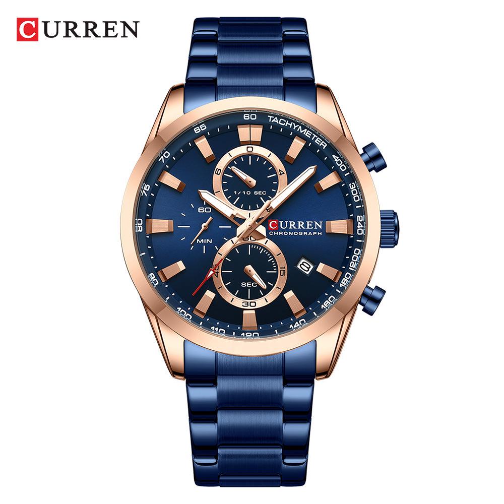 CURREN 8445 Men s Steel Band Chronograph Watch with Calendar
CURREN 8445 Men s Steel Band Chronograph Watch with Calendar