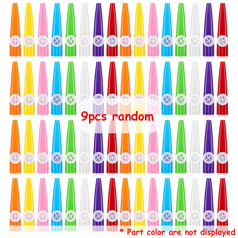 9pcs 11.5cm Plastic Kazoo Ancient Classic Vocal Wind Instruments Music Production Background Music Speaker Party Sounding Props
9pcs 11.5cm Plastic Kazoo Ancient Classic Vocal Wind Instruments Music Production Background Music Speaker Party Sounding Props