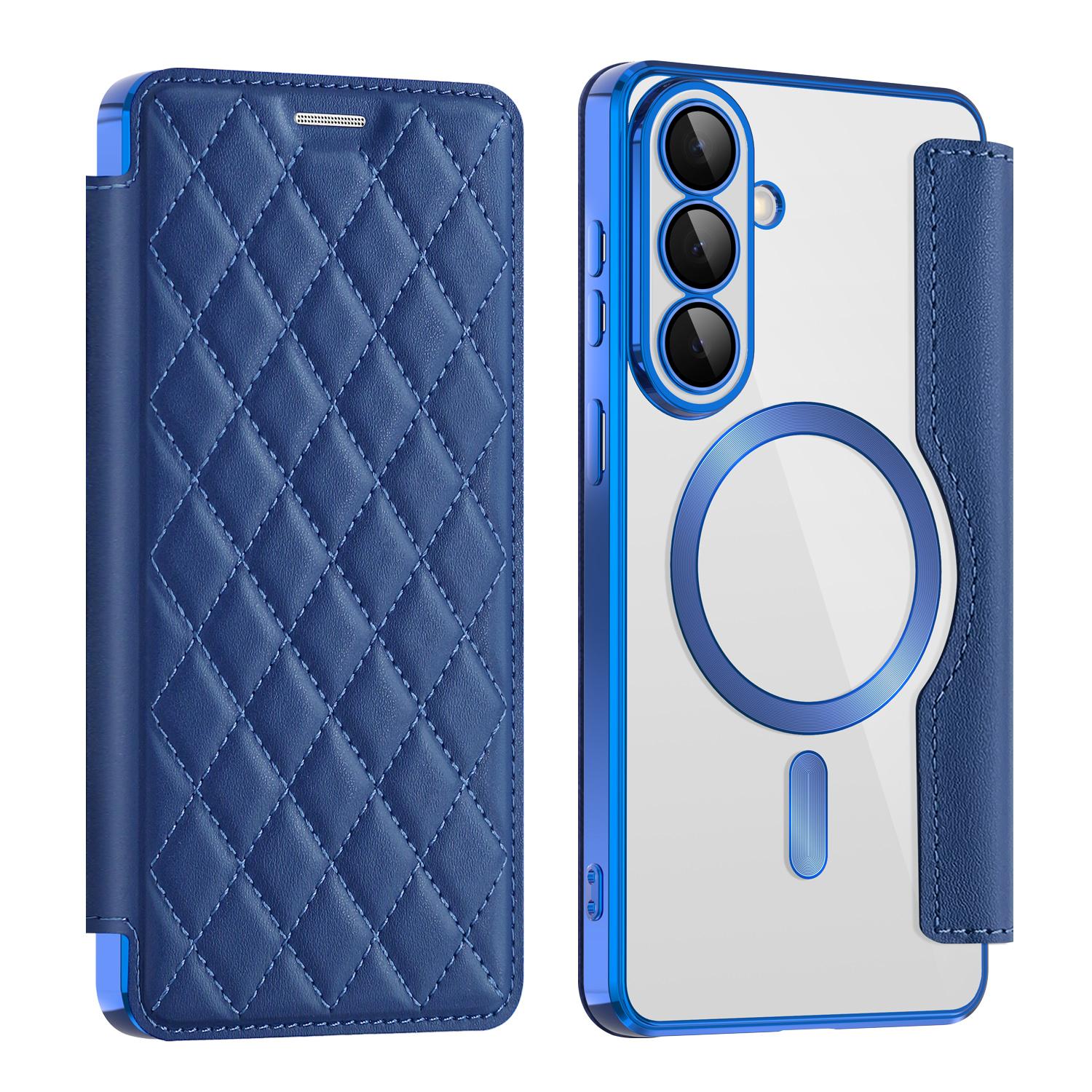 For Samsung Galaxy S26 Magnetic Case RFID Blocking Card Holder Rhombus PU Leather Phone Cover with Lens Film
For Samsung Galaxy S26 Magnetic Case RFID Blocking Card Holder Rhombus PU Leather Phone Cover with Lens Film