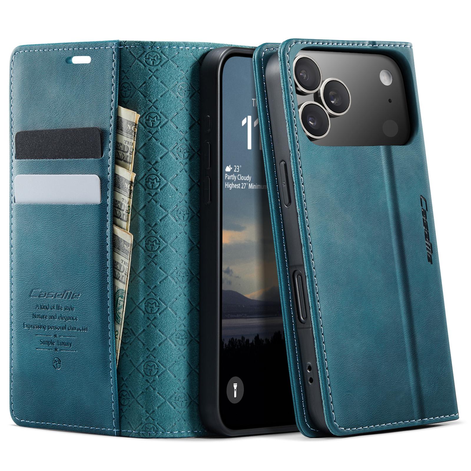 For iPhone 17 Pro Case CASEME 033 Series RFID Blocking Wallet Stand Calf Texture Leather Phone Cover
For iPhone 17 Pro Case CASEME 033 Series RFID Blocking Wallet Stand Calf Texture Leather Phone Cover