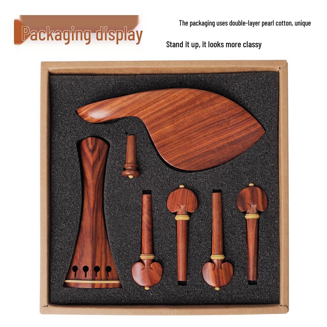 Роскошный набор для скрипки из 4 предметов с подбородником, накладкой грифа, подгрифником и колками из красного дерева и самшита розовый лес
Роскошный набор для скрипки из 4 предметов с подбородником, накладкой грифа, подгрифником и колками из красного дерева и самшита розовый лес