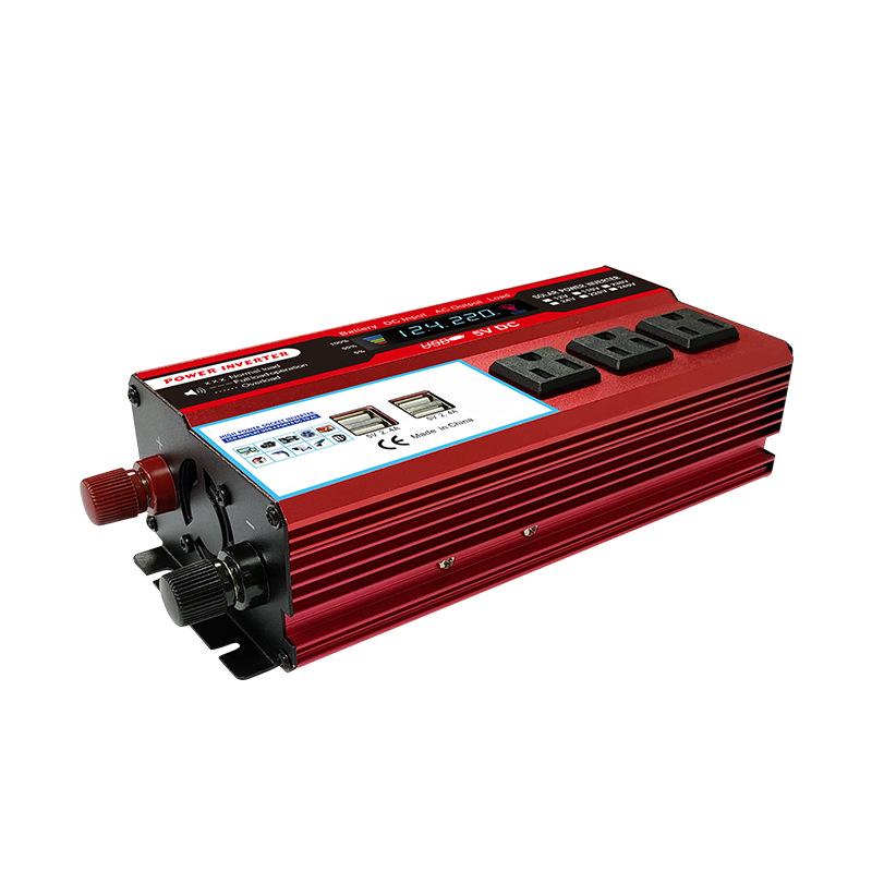 Cross-Border Modified Wave Car Inverter: 4000W/5000W/6000W, 12V/24V, 4 USB Ports 500W 12-110V Red
Cross-Border Modified Wave Car Inverter: 4000W/5000W/6000W, 12V/24V, 4 USB Ports 500W 12-110V Red