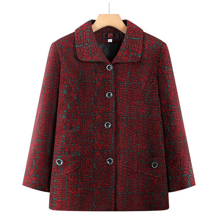Red Retro Floral Plus Size Outerwear for Middle-Aged & Elderly Women - 2026 Spring/Autumn Long-Sleeved Slimming Top XL (suitable for 85-100 jin) червоний
Red Retro Floral Plus Size Outerwear for Middle-Aged & Elderly Women - 2026 Spring/Autumn Long-Sleeved Slimming Top XL (suitable for 85-100 jin) червоний