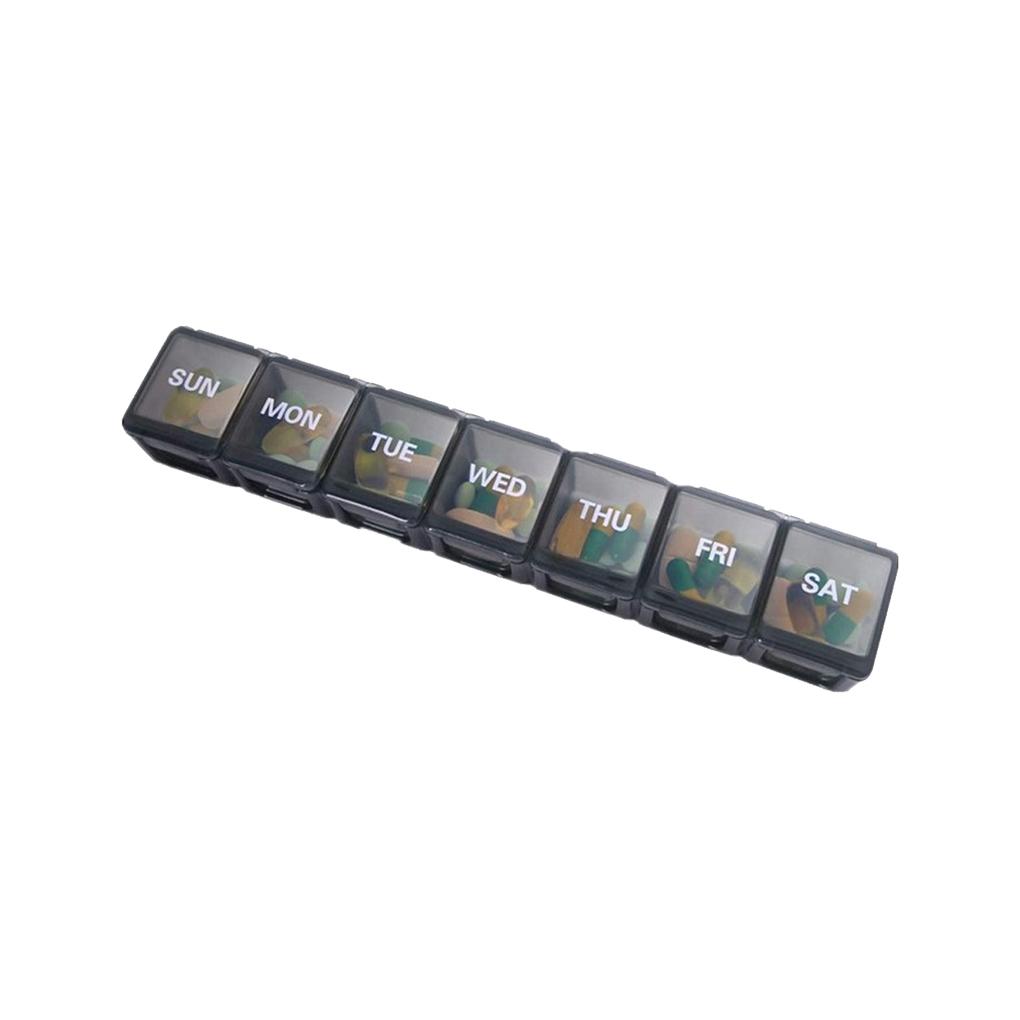7 Days Pill Box Holder Dispensers Transparent Storage Weekly Tablet Divider Container Case Accessories Travelling School
7 Days Pill Box Holder Dispensers Transparent Storage Weekly Tablet Divider Container Case Accessories Travelling School