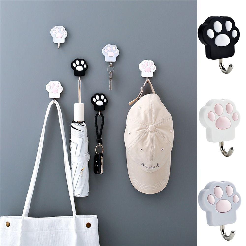 Wall-Mounted Towel Holder Plastic Coat Hook Creative Cats Paw Shape Hanger Bathroom
Wall-Mounted Towel Holder Plastic Coat Hook Creative Cats Paw Shape Hanger Bathroom