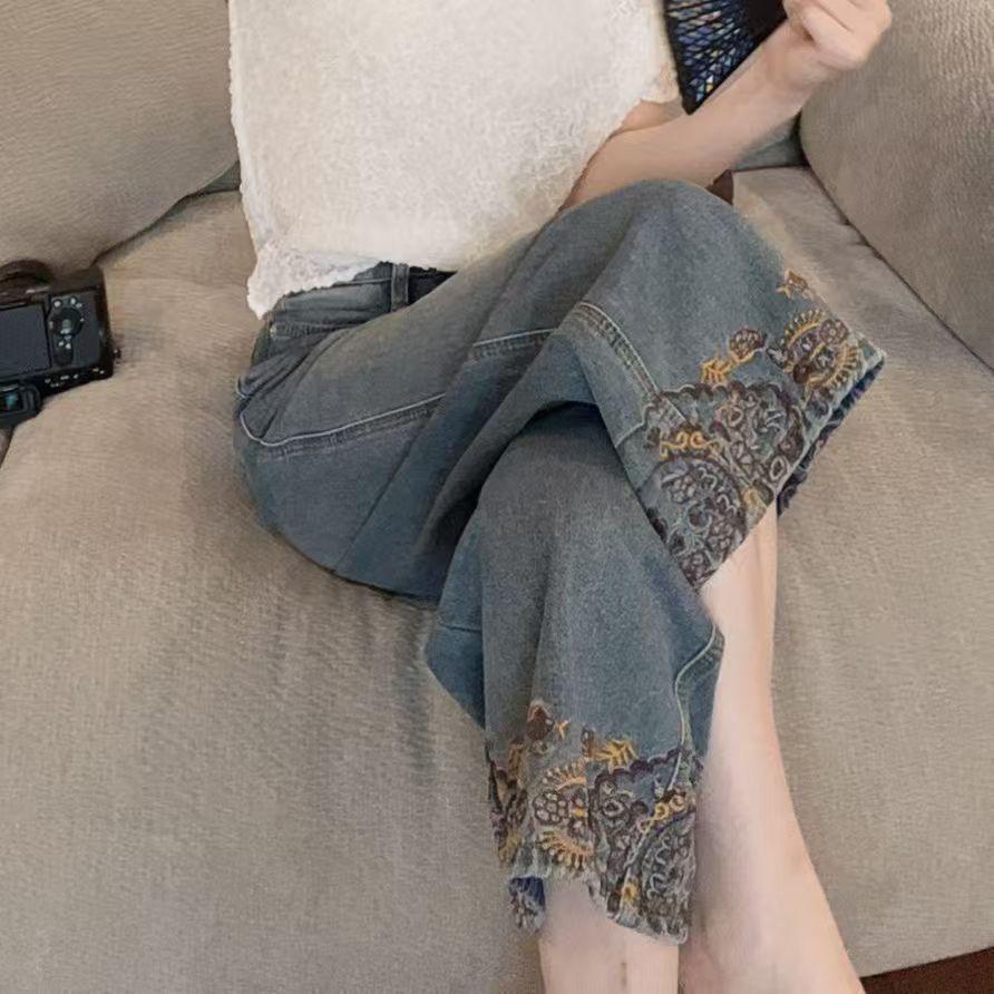 2026 Spring Women s Retro Embroidered Wide-Leg Jeans XL (Recommended for 59-65 kg)
2026 Spring Women s Retro Embroidered Wide-Leg Jeans XL (Recommended for 59-65 kg)