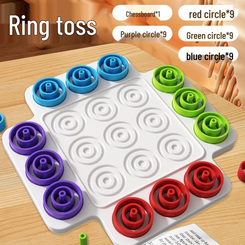 Interactive Tic-Tac-Toe and Ring Toss Game for Kids: Educational Color Recognition Puzzle Small Ring Toss Chess
Interactive Tic-Tac-Toe and Ring Toss Game for Kids: Educational Color Recognition Puzzle Small Ring Toss Chess
