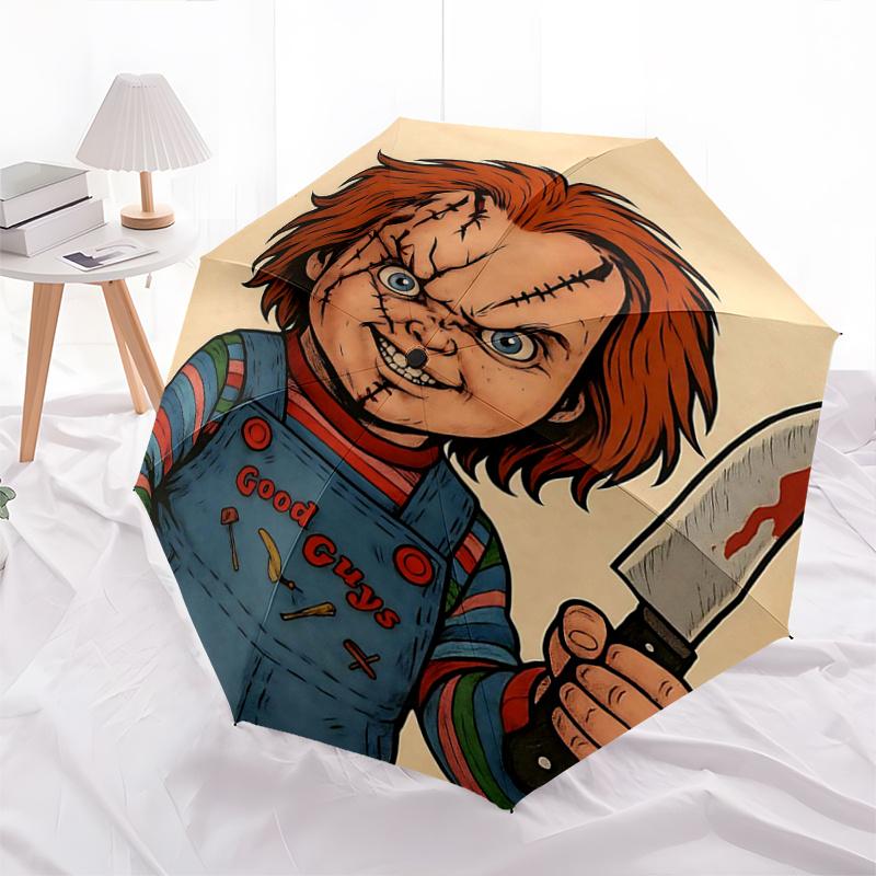 1pc Chucky s Father s Day Automatic Opening and Closing Umbrella, Lightweight 3-Fold, With Cute Cartoon Characters, Suitable for Home, Outdoor and Dai
1pc Chucky s Father s Day Automatic Opening and Closing Umbrella, Lightweight 3-Fold, With Cute Cartoon Characters, Suitable for Home, Outdoor and Dai