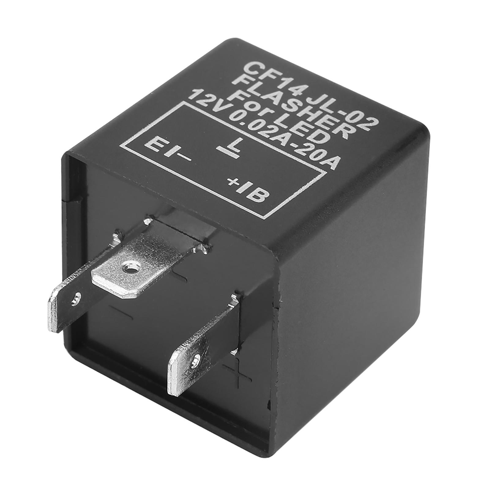CF14 JL-02 3-контактний світлодіодний мигалка реле для поворотників, усунення гіпермиготіння 12 В
CF14 JL-02 3-контактний світлодіодний мигалка реле для поворотників, усунення гіпермиготіння 12 В