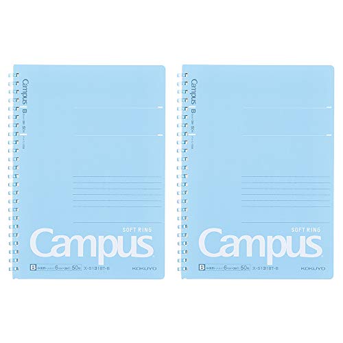 KOKUYO Блокнот Campus Soft Ring, A5, B 6 мм, в линейку, 29 строк, 50 листов, синий, комплект из 2 шт., импорт из Японии (СУ-С131БТ-Б)
KOKUYO Блокнот Campus Soft Ring, A5, B 6 мм, в линейку, 29 строк, 50 листов, синий, комплект из 2 шт., импорт из Японии (СУ-С131БТ-Б)