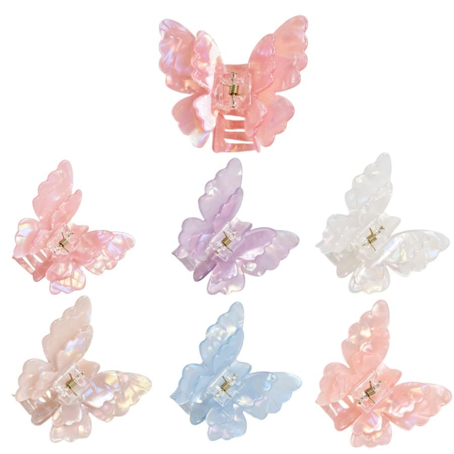 1PC Phantom Color Double-layer acetate Butterfly hair grab cute and sweet half-hair thin hair use gift Versatile hair accessory Size fits all
1PC Phantom Color Double-layer acetate Butterfly hair grab cute and sweet half-hair thin hair use gift Versatile hair accessory Size fits all