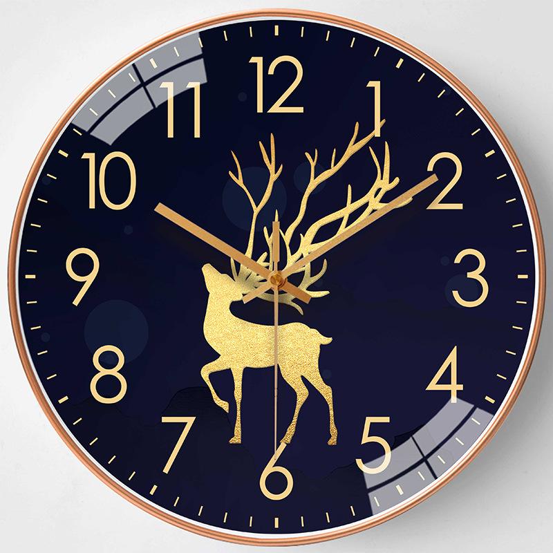 10-inch 25cm creative golden elk living room wall clock simple wall quartz clock internet celebrity silent clock watch
10-inch 25cm creative golden elk living room wall clock simple wall quartz clock internet celebrity silent clock watch