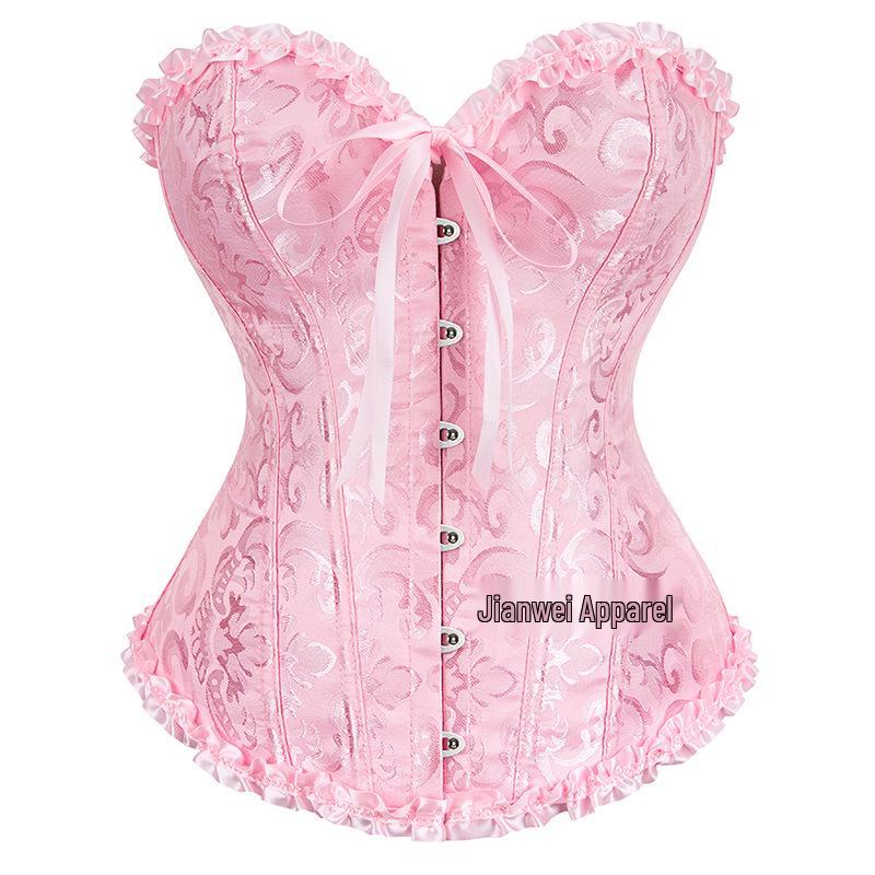 Жаккардовый кружевной корсет на косточках: Топ для моделирования фигуры в стиле для вечеринок 2XL розовый
Жаккардовый кружевной корсет на косточках: Топ для моделирования фигуры в стиле для вечеринок 2XL розовый