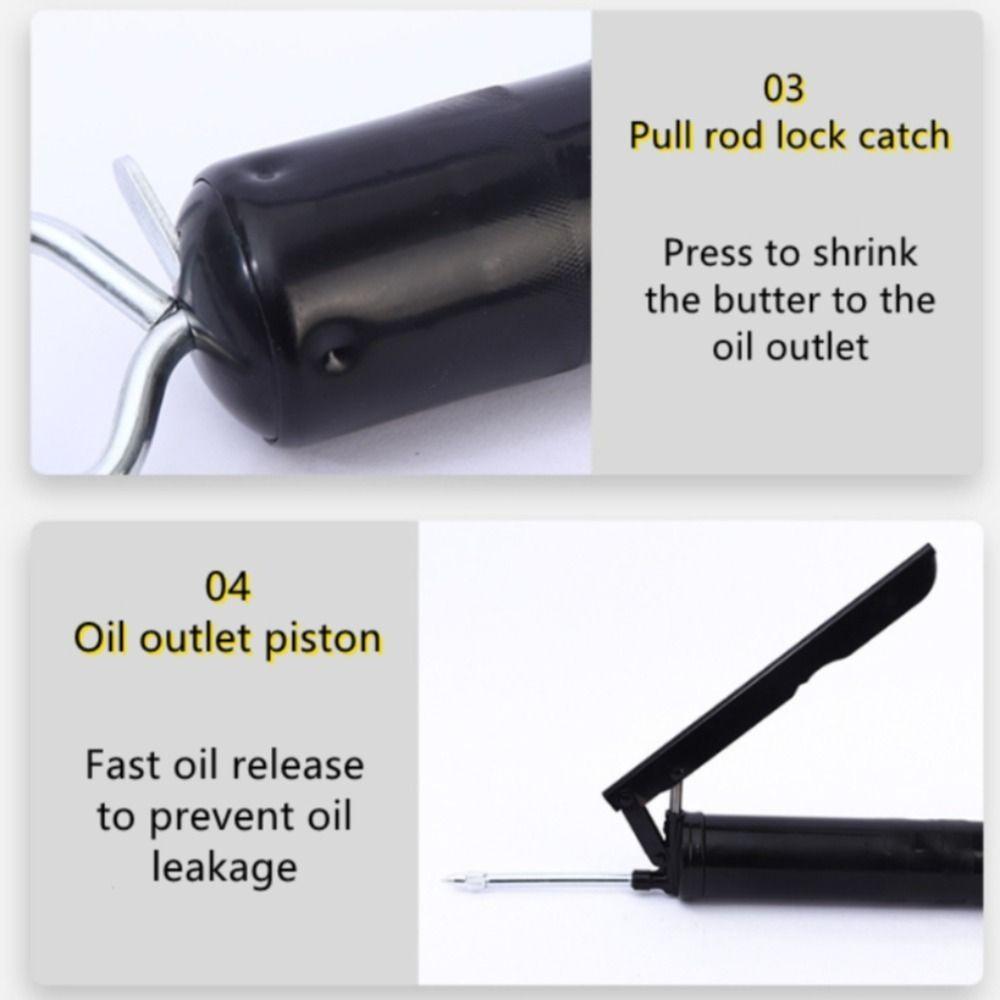 Self-priming Manual Single Press Barrel High Pressure Standard Cartridges Grease Tool 500cc Trucks чорний
Self-priming Manual Single Press Barrel High Pressure Standard Cartridges Grease Tool 500cc Trucks чорний