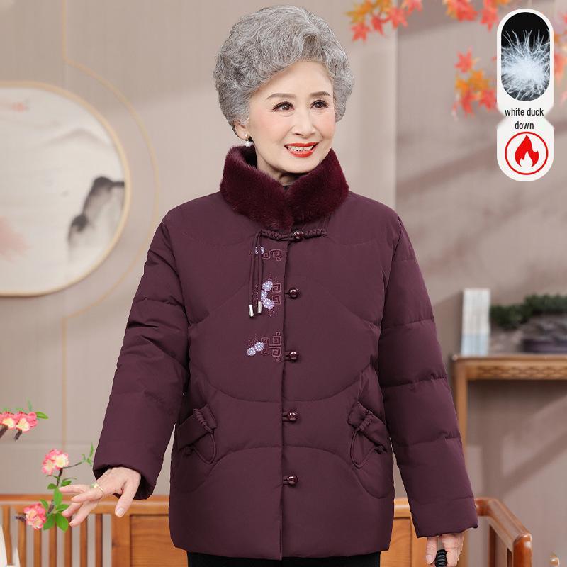 Warm Winter Tang Suit: 90% Duck Down Jacket for Middle-Aged and Elderly Women XL (80-95 jin) фіолетовий/червоний
Warm Winter Tang Suit: 90% Duck Down Jacket for Middle-Aged and Elderly Women XL (80-95 jin) фіолетовий/червоний