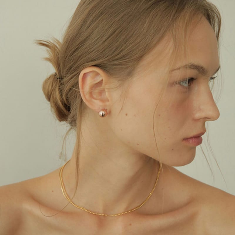 modernlike 14k gold-filled silver round ball one-touch earrings 10mm Yellow Gold
modernlike 14k gold-filled silver round ball one-touch earrings 10mm Yellow Gold