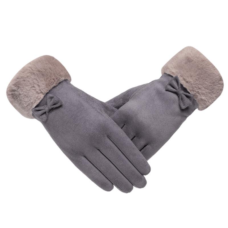 Warm gloves women s winter velvet thickened outdoor cycling fingers One size сірий колір
Warm gloves women s winter velvet thickened outdoor cycling fingers One size сірий колір