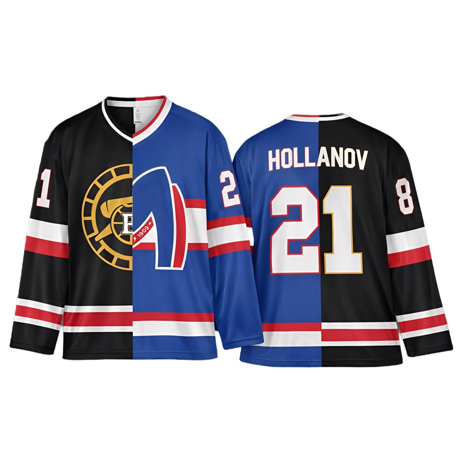 Long Sleeve Hockey Jersey Split Design Number 21 84 Front and Back Print V Neck Unisex Loose Fit Sportswear Top XXXL
Long Sleeve Hockey Jersey Split Design Number 21 84 Front and Back Print V Neck Unisex Loose Fit Sportswear Top XXXL