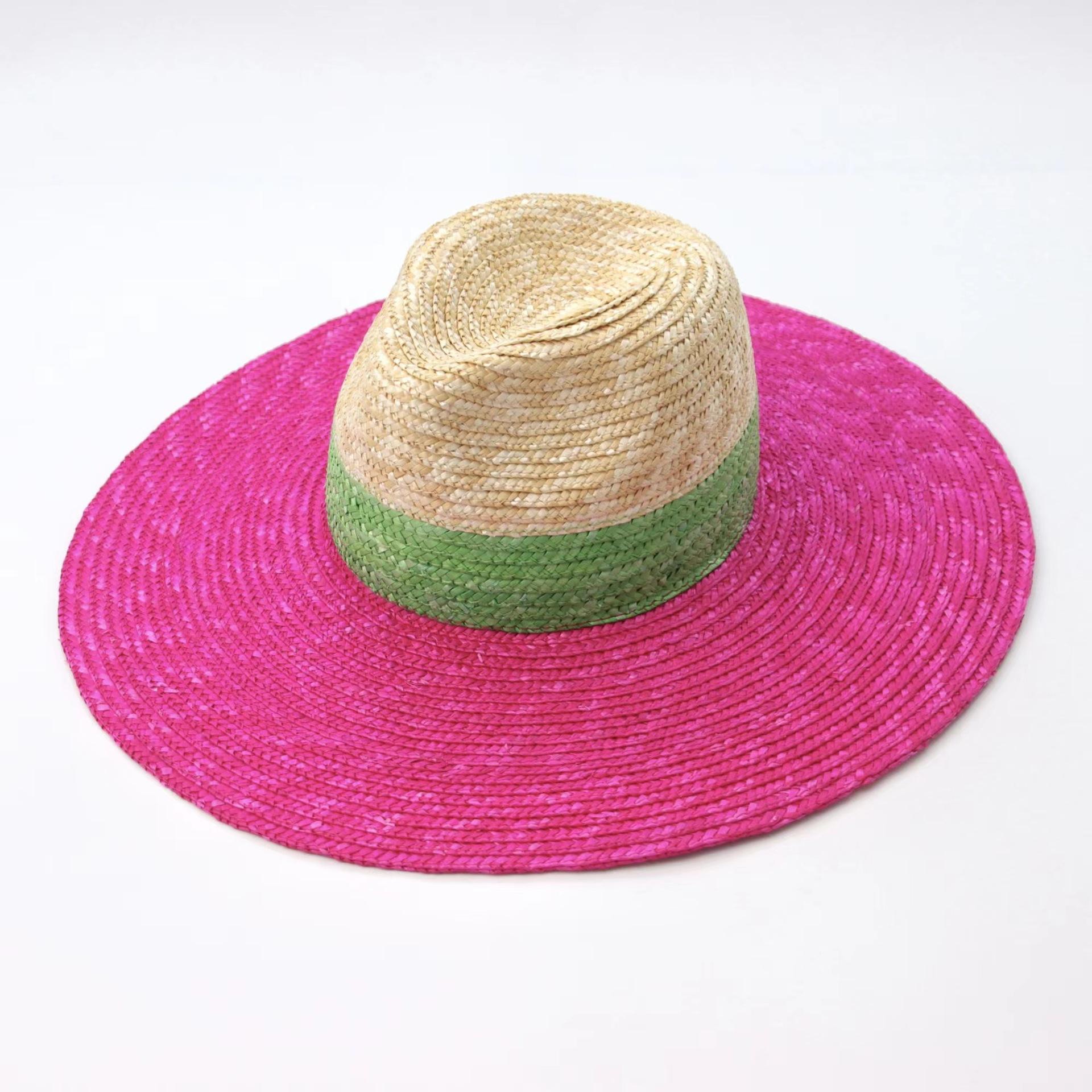 wide brim hat summer Raffia Hat splicing solid hat Summer Trendy Beach Straw Hat Women Sunhat Shade Lady Fashion Bow Sun Hat
wide brim hat summer Raffia Hat splicing solid hat Summer Trendy Beach Straw Hat Women Sunhat Shade Lady Fashion Bow Sun Hat
