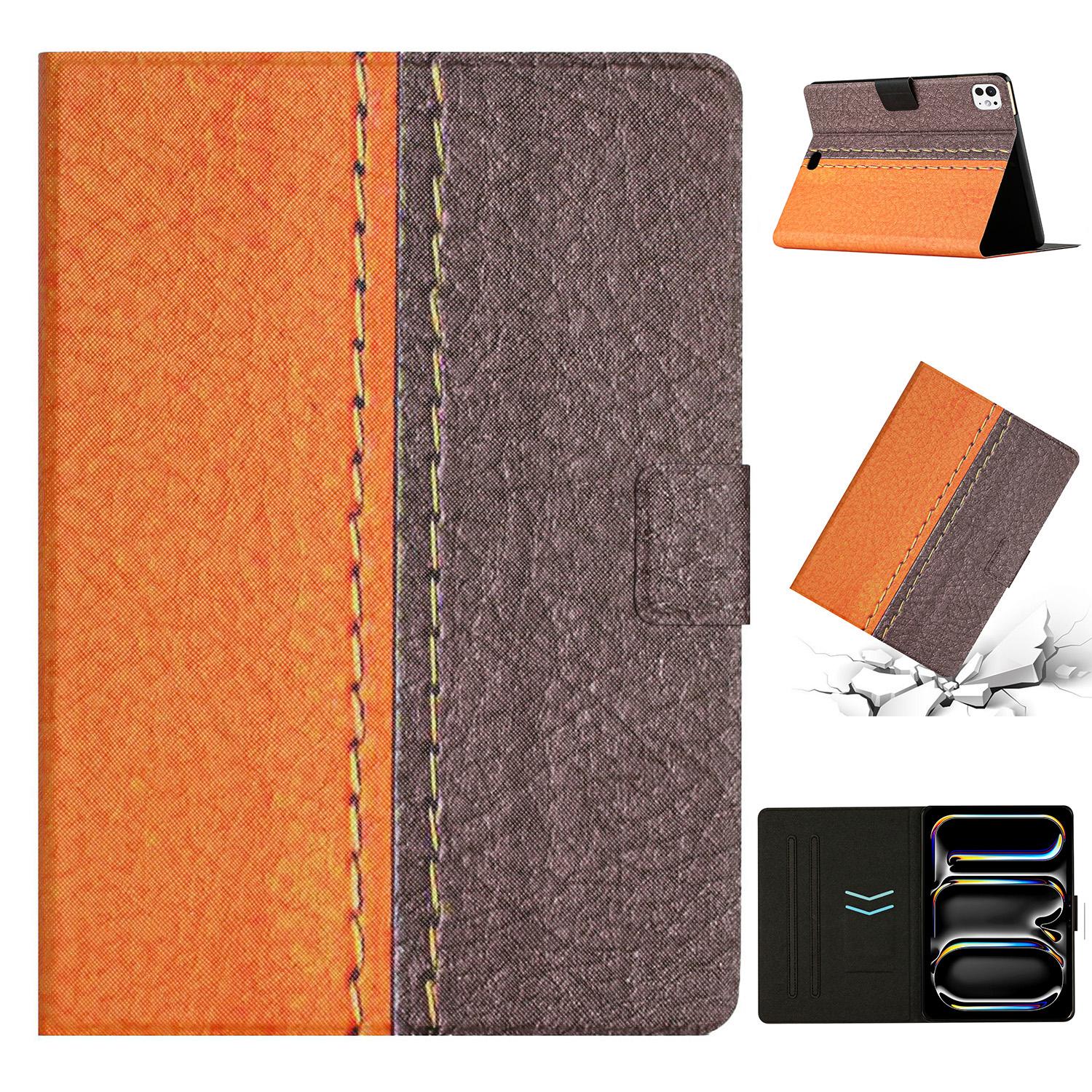 For iPad Pro 11 (2025)/11 (2024) Cover Contrast Color PU Leather Tablet Stand Case with Card Slots A
For iPad Pro 11 (2025)/11 (2024) Cover Contrast Color PU Leather Tablet Stand Case with Card Slots A