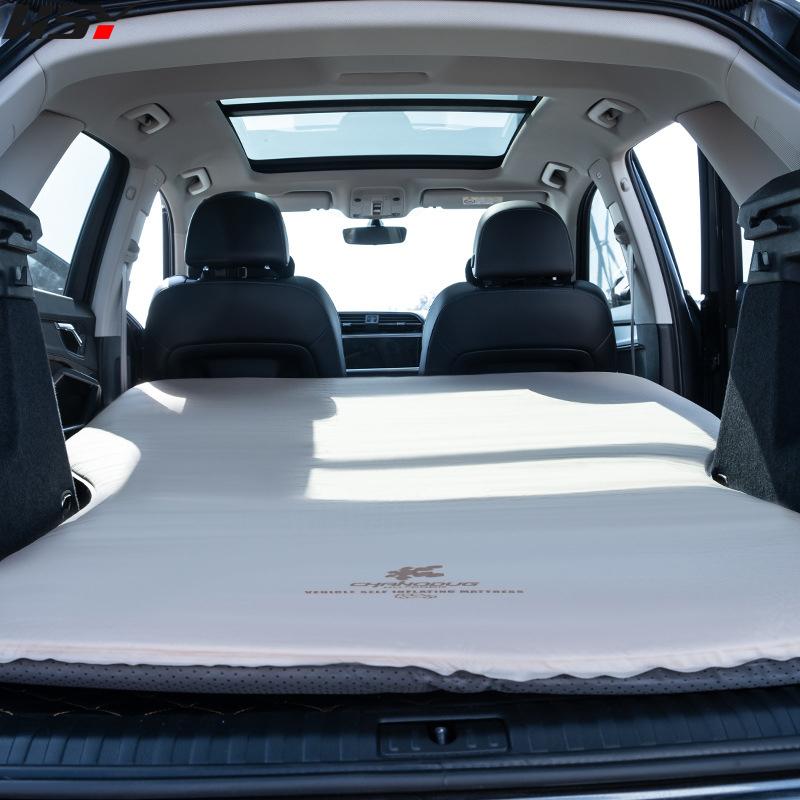 Tesla Model Y Самонадувающийся багажник, дорожный матрас, уличная автомобильная кровать на воздушной подушке, автоматический надувной спальный коврик для самостоятельного вождения Khaki 5cm