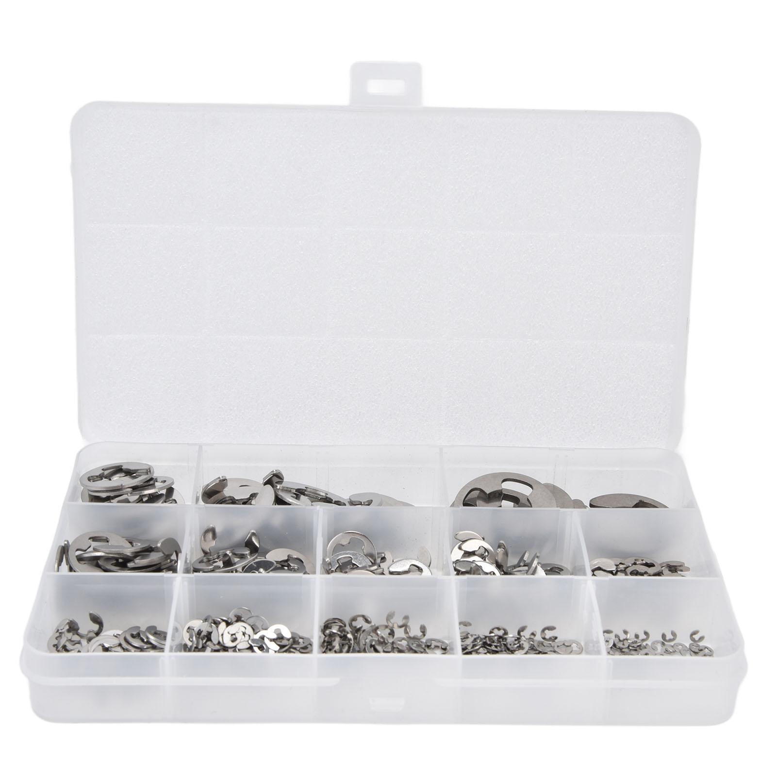 400Pcs E Clip Circlip Retaining Ring 604 Stainless Steel Assortment Set Kit for Bearing
400Pcs E Clip Circlip Retaining Ring 604 Stainless Steel Assortment Set Kit for Bearing