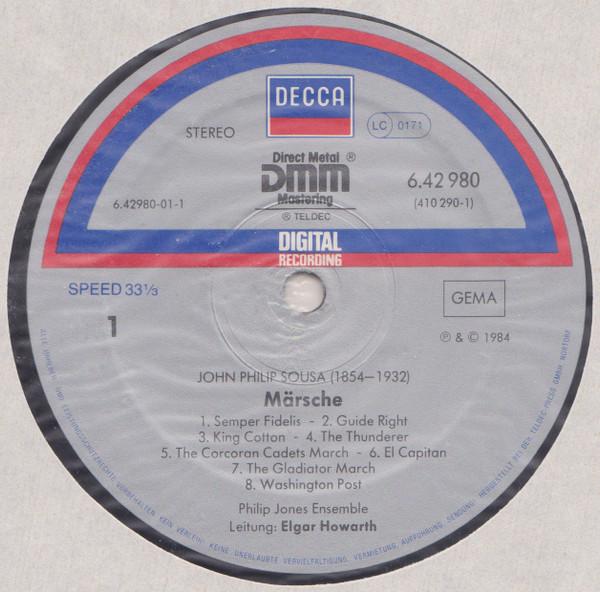 LP Record JOHN PHILIP SOUSA ELGAR HOWARTH Stars Stripes Forever 642980 Decca 1984 Europe Classical Used
LP Record JOHN PHILIP SOUSA ELGAR HOWARTH Stars Stripes Forever 642980 Decca 1984 Europe Classical Used