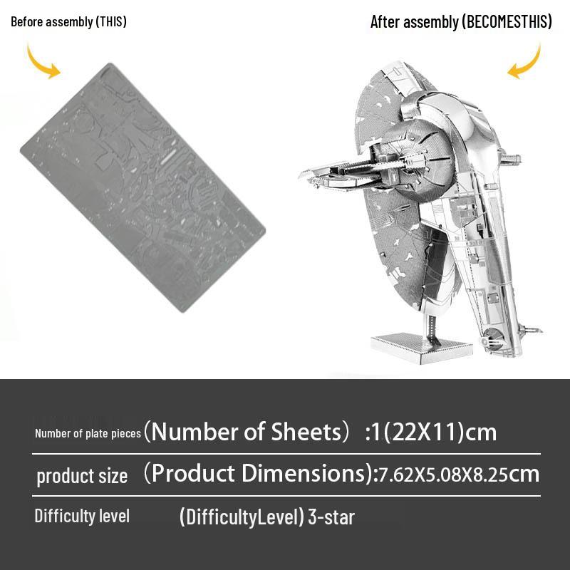 Звездные войны Раб 1 Цельнометаллический 3D-конструктор – Сборка без клея Пазл
Звездные войны Раб 1 Цельнометаллический 3D-конструктор – Сборка без клея Пазл