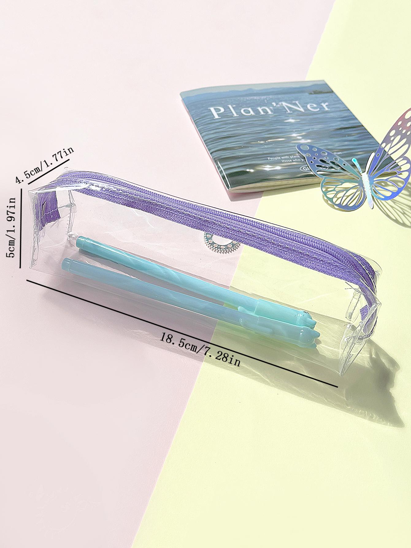 Transparent Zipper Pencil Case Pen Bag Cosmetic Makeup Pouch Sundries Organizers Stationery Gifts School Supplies
Transparent Zipper Pencil Case Pen Bag Cosmetic Makeup Pouch Sundries Organizers Stationery Gifts School Supplies