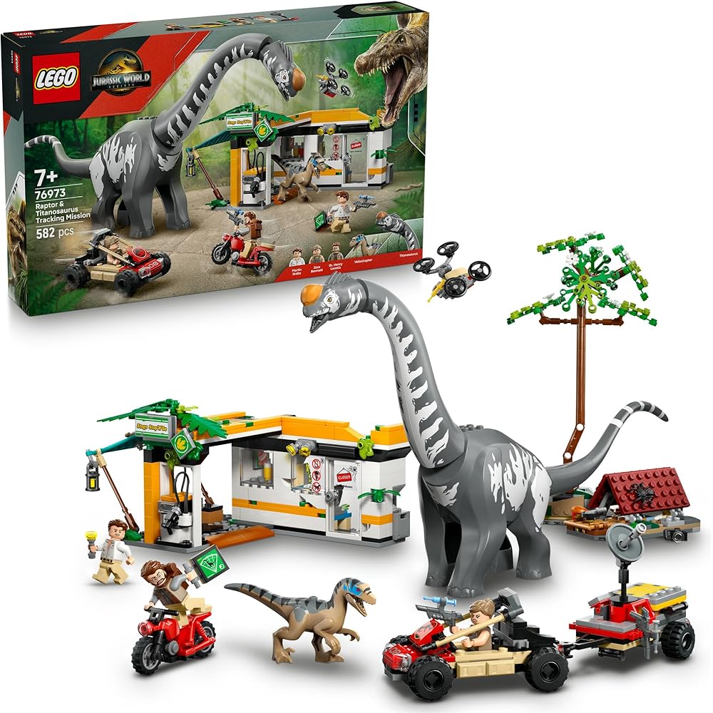 Конструктор LEGO Jurassic World Погоня Раптора и Титанозавра для Детей 7-9 лет
Конструктор LEGO Jurassic World Погоня Раптора и Титанозавра для Детей 7-9 лет