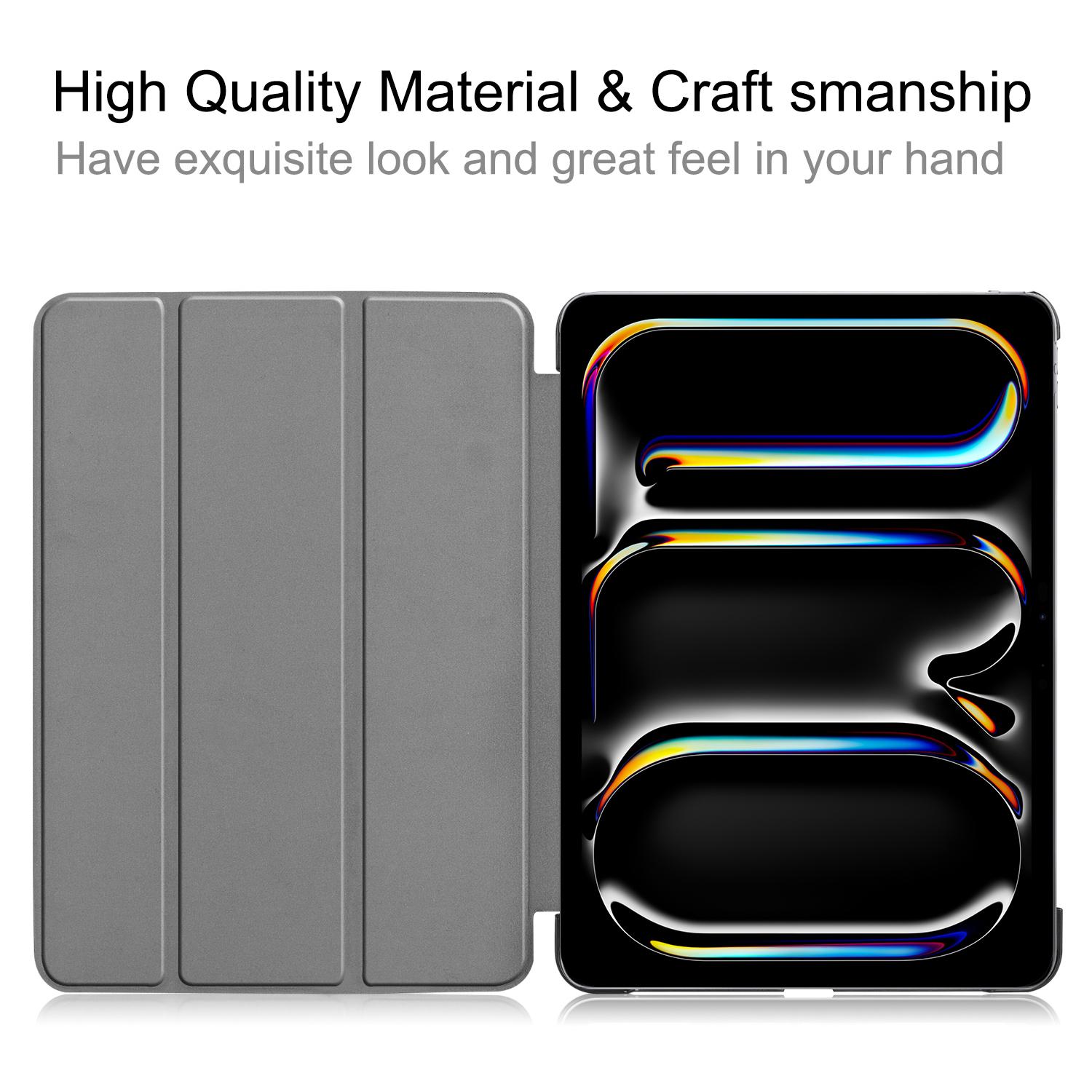 For iPad Pro 13 (2024) Case Auto Wake/Sleep Tri-Fold Stand Leather Tablet Cover Rose Gold
For iPad Pro 13 (2024) Case Auto Wake/Sleep Tri-Fold Stand Leather Tablet Cover Rose Gold
