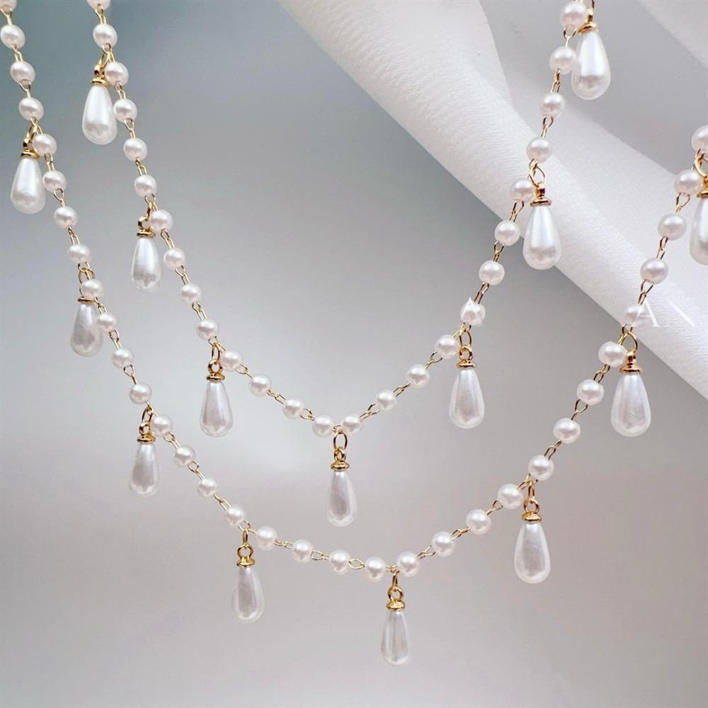DIY 1Meter Charms Bead Chain Plastic Waterdrop Dangle Beads Copper Chains Imitation Pearl Pendent Beaded Chain For Women золотий
DIY 1Meter Charms Bead Chain Plastic Waterdrop Dangle Beads Copper Chains Imitation Pearl Pendent Beaded Chain For Women золотий