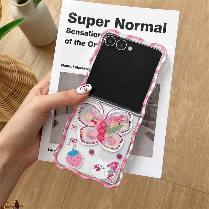Korean Cute Line Butterfly Phone Case For Samsung Galaxy Z Flip 7 6 5 4 3 5G Cover with Chain Shockproof Cartoon Cases zflip7 For Z Flip7
Korean Cute Line Butterfly Phone Case For Samsung Galaxy Z Flip 7 6 5 4 3 5G Cover with Chain Shockproof Cartoon Cases zflip7 For Z Flip7