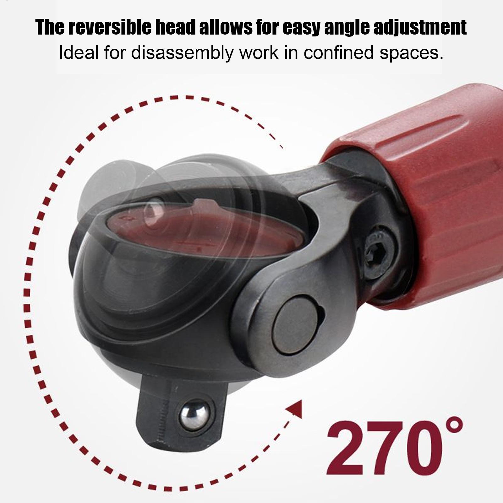 Ratchet Wrench 3/8-Inch Ratcheting Wrench 72-Tooth Ergonomic With Anti-Slip Grip Swivel Head Reversible On-Off Steel Socket For China Mainland
Ratchet Wrench 3/8-Inch Ratcheting Wrench 72-Tooth Ergonomic With Anti-Slip Grip Swivel Head Reversible On-Off Steel Socket For China Mainland