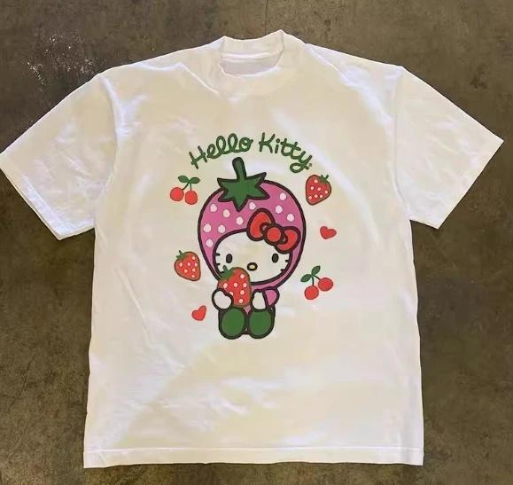 Sanrio 2026 Summer Comic Form Hello Kitty Image 100 Cotton Printed Casual Tshirt Adult Children Parentchild Top Casual Wear S
Sanrio 2026 Summer Comic Form Hello Kitty Image 100 Cotton Printed Casual Tshirt Adult Children Parentchild Top Casual Wear S