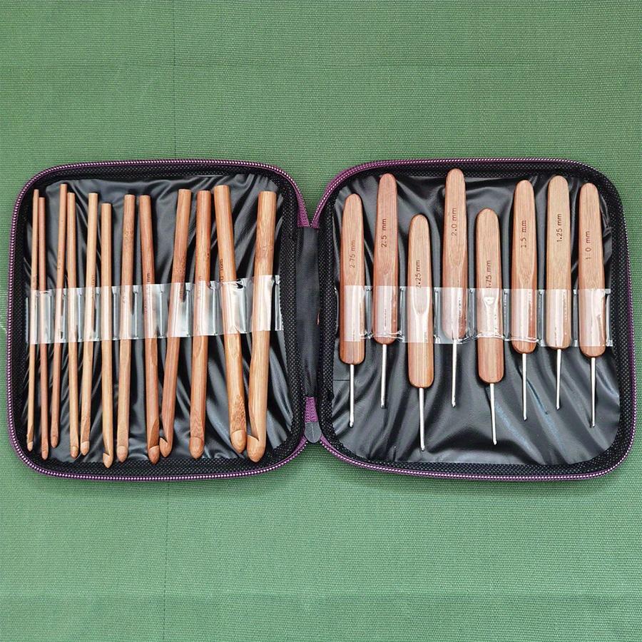 20pcs Bamboo Crochet Hook Set (1-10mm) with Storage Case - Ergonomic Handles for Knitting & Crochet Projects JX
20pcs Bamboo Crochet Hook Set (1-10mm) with Storage Case - Ergonomic Handles for Knitting & Crochet Projects JX